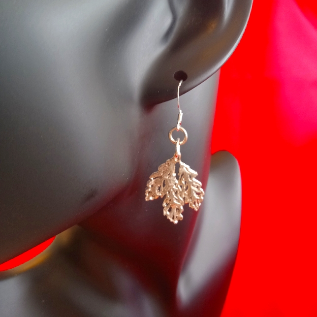 925 Oak Leaf Earrings